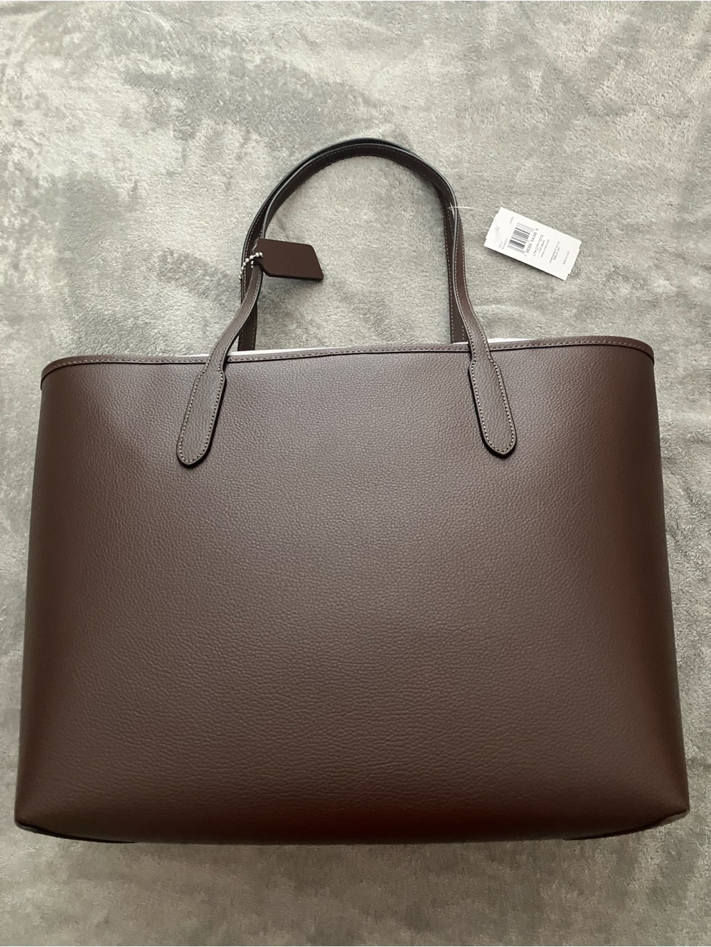 NWT Coach City Tote in Maple/Silver - Picture 3 of 8